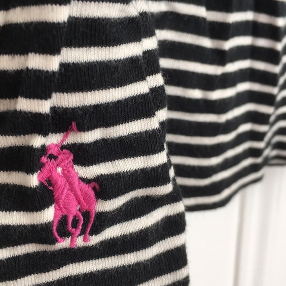 rl sport black and white striped long sleeve - Picture 3 of 5